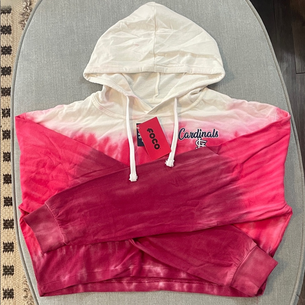 FOCO Women's Pink and Cream Hoodie